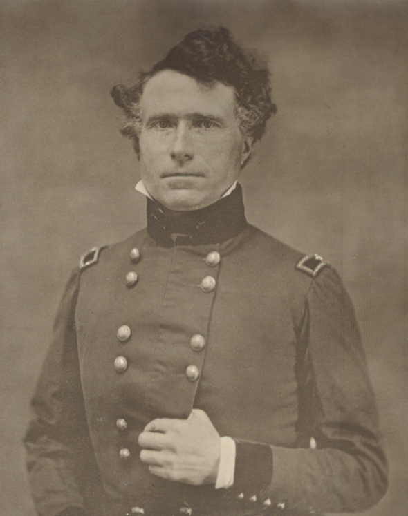Daguerrotype of Franklin Pierce in uniform - he was a general during the Mexican -American War - by  William H. Kimball, 1852 